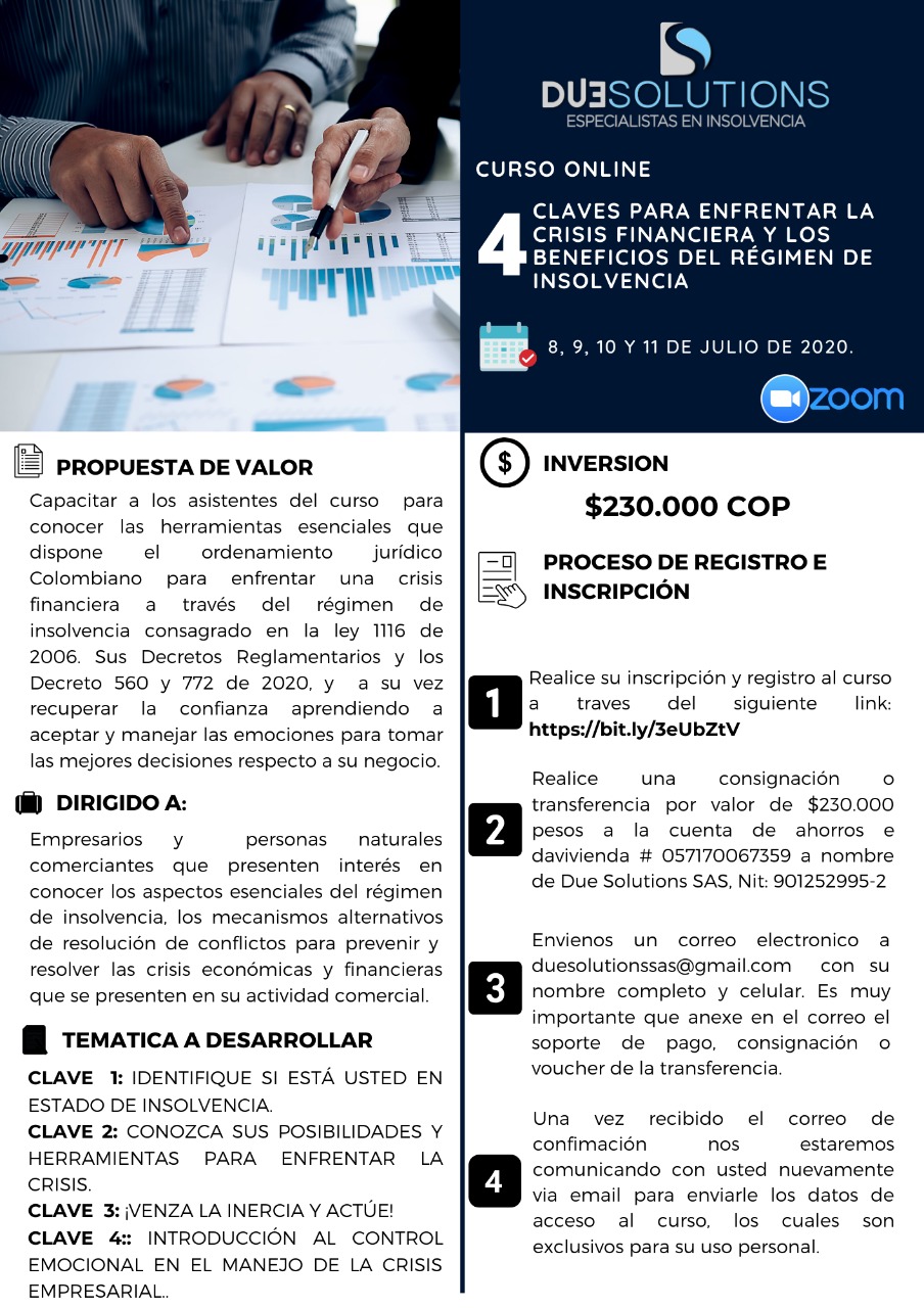 info del curso